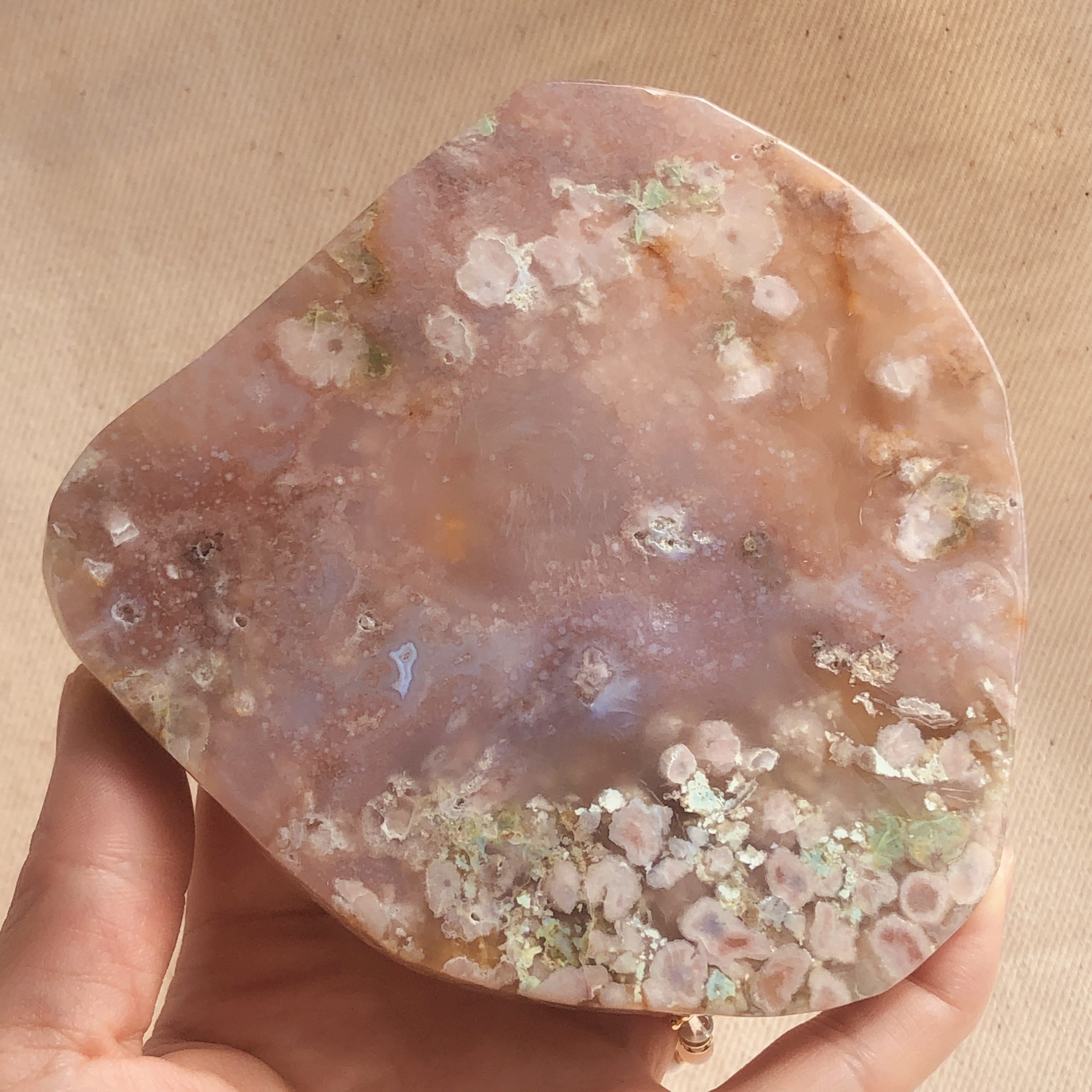 品質保証 アメジスト☆フラワー アゲート アゲート ☆天然石☆ピンク ...