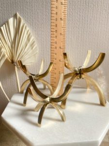 水晶スタンド　真鍮　