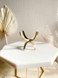 水晶スタンド　真鍮