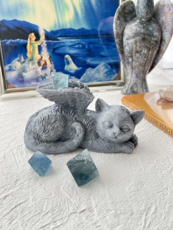 ねこ天使 ブルーフローライト