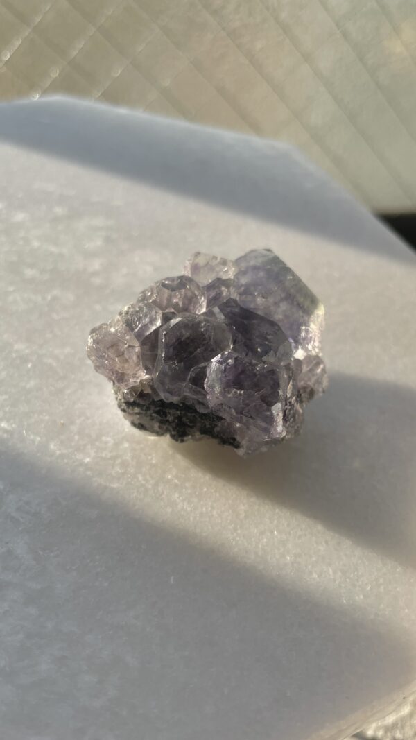 シャンファーリンフローライト　紫　パープル フローライト　蛍石