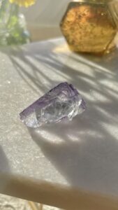 紫　ブルー　天然石　シャンファーリンフローライト