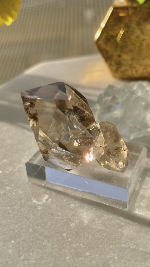 ハーキマーダイヤモンド　中国　ダイアモンドクォーツ　スモーキークォーツ　水晶