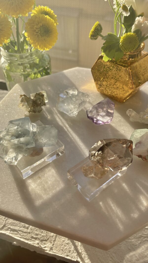 天然石　コレクション　フローライト　ダイアモンドクォーツ　