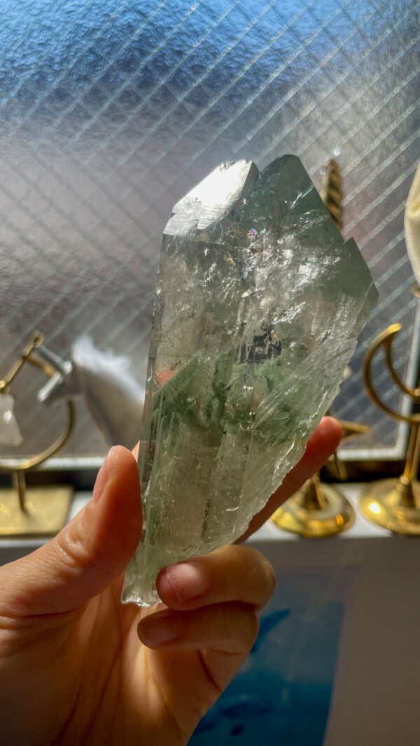マニハール水晶　ヒマラヤ水晶　クローライト　スモーキークォーツ　カテドラル　ツイン　シヴァ神　インド