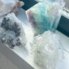 高品質 アポフィライト　天然石　天使　フローライト　チャルコパイライト