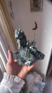 クローライト　スモーキークォーツ　ルチル　ヒマラヤ水晶 グリーンマニハール