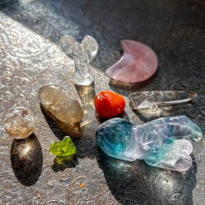 天然石　タンブル　ポケットストーン　クリスタル　ヒーリング　天使　水晶