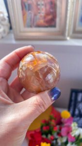 桜メノウ　チェリーブロッサムアゲート　天然石　開運　恋