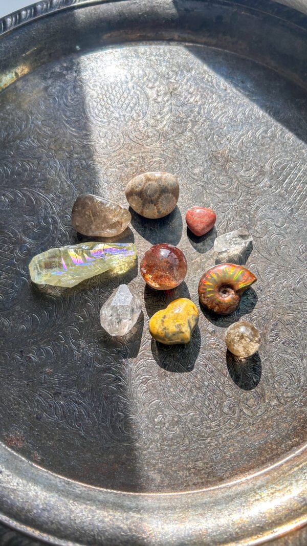 天然石　タンブル　ポケットストーン　クリスタル　ヒーリング　天使　水晶　アンモライト　ジャスパー　