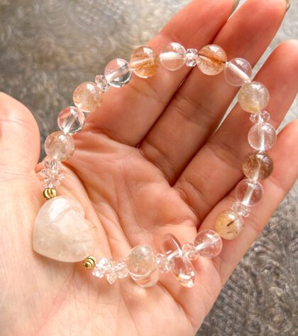 ヒマラヤ水晶　アゼツライト　ブレスレット