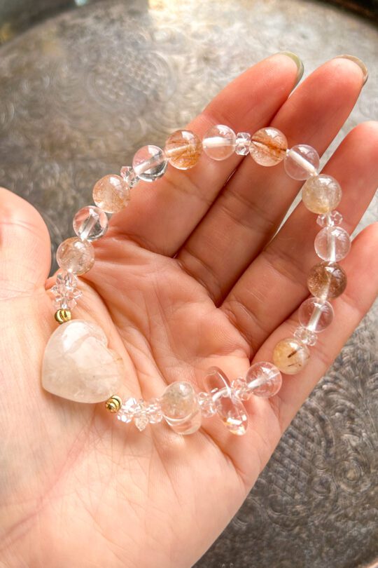 ヒマラヤ水晶　アゼツライト　ブレスレット