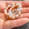 淡水パール　アメジスト　水晶　ブレスレット