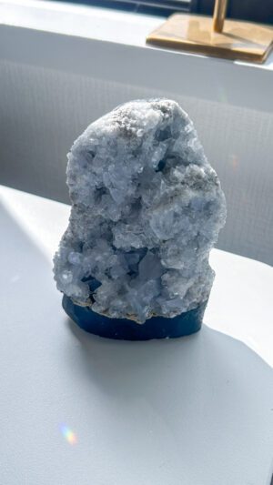 セレスタイト　天然石　水晶