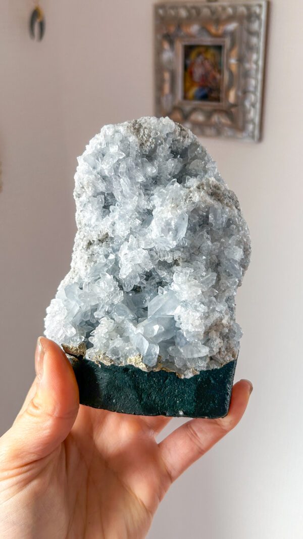 セレスタイト　天然石　水晶