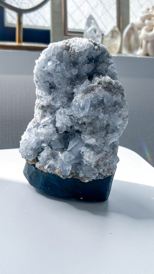 セレスタイト　天然石　水晶