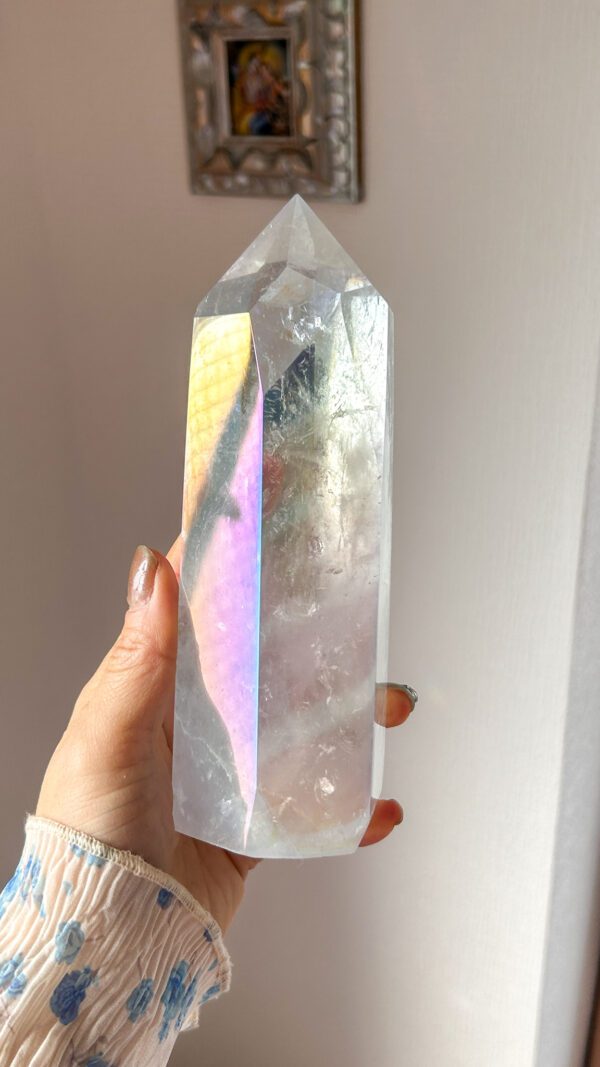 エンジェルオーラ　タワー　水晶　オーラクォーツ　
