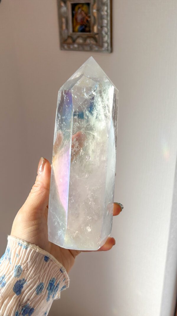 エンジェルオーラ　タワー　水晶　オーラクォーツ　