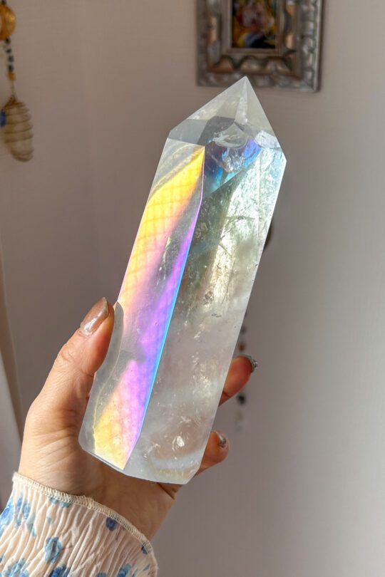 エンジェルオーラ　タワー　水晶　オーラクォーツ　