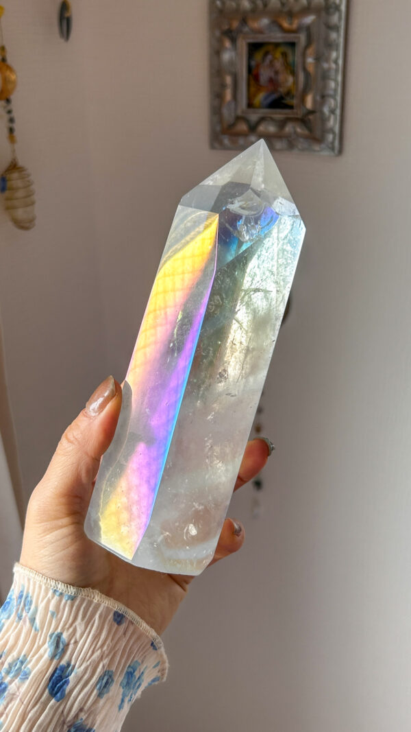 エンジェルオーラ　タワー　水晶　オーラクォーツ　