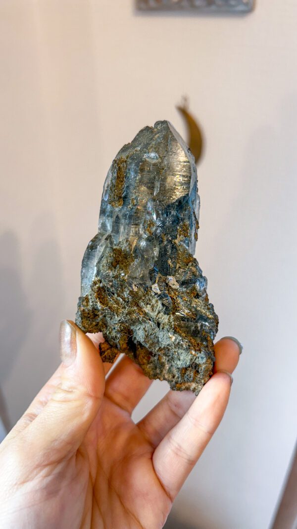 ブラックマニハール　天然石　ヒマラヤ水晶