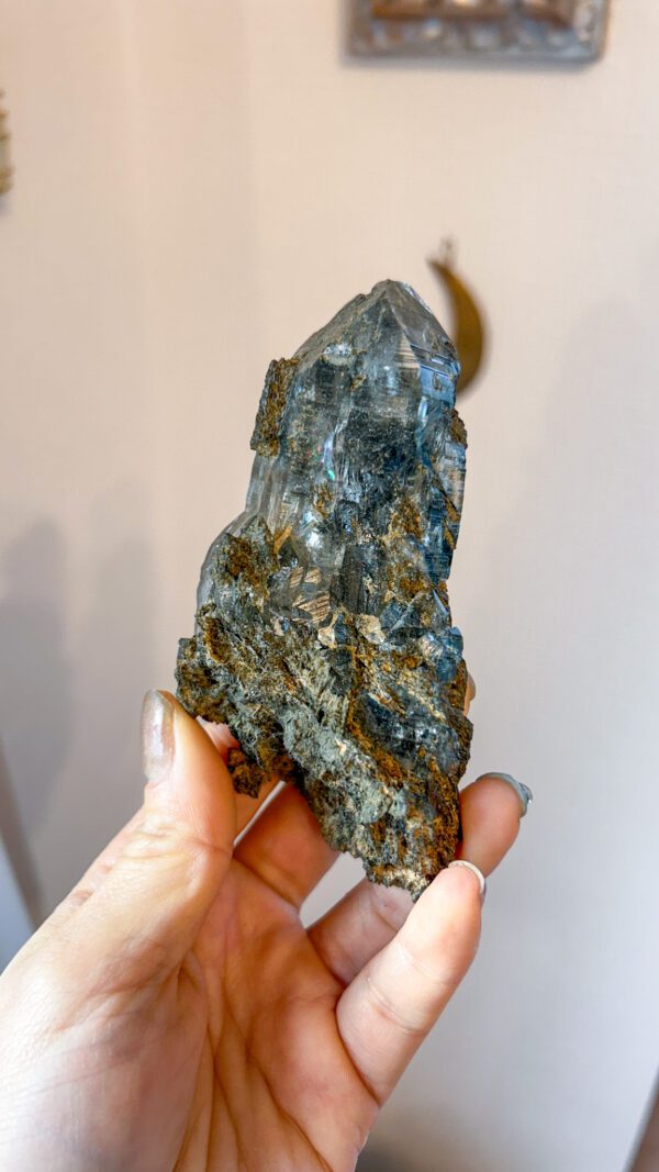 ブラックマニハール　天然石　ヒマラヤ水晶