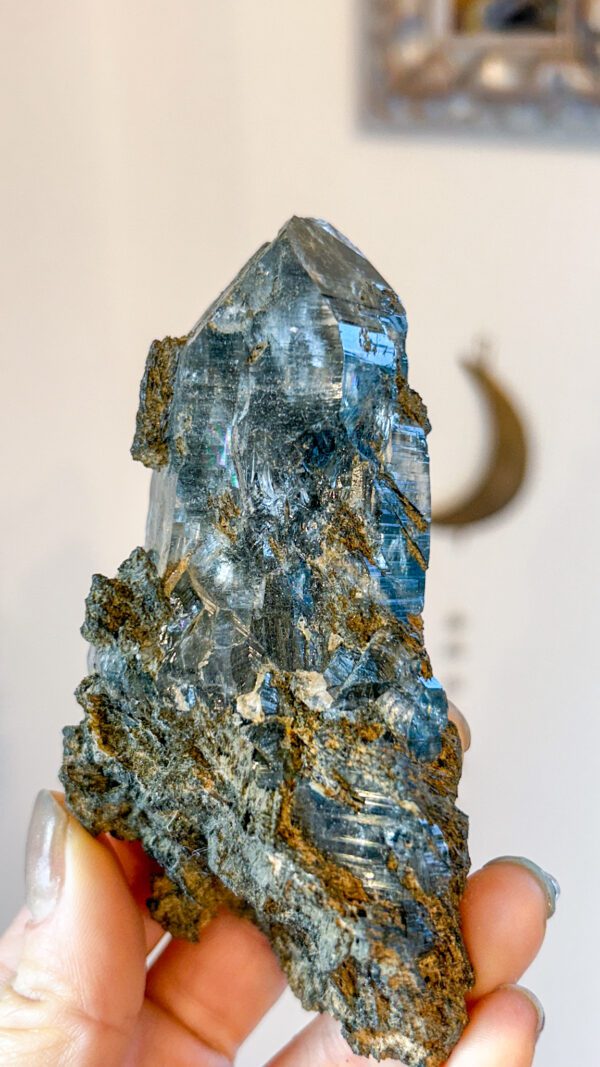 ブラックマニハール　天然石　ヒマラヤ水晶