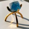 大きなブルーフローライト八面体　鉱物標本 - 画像 (4)