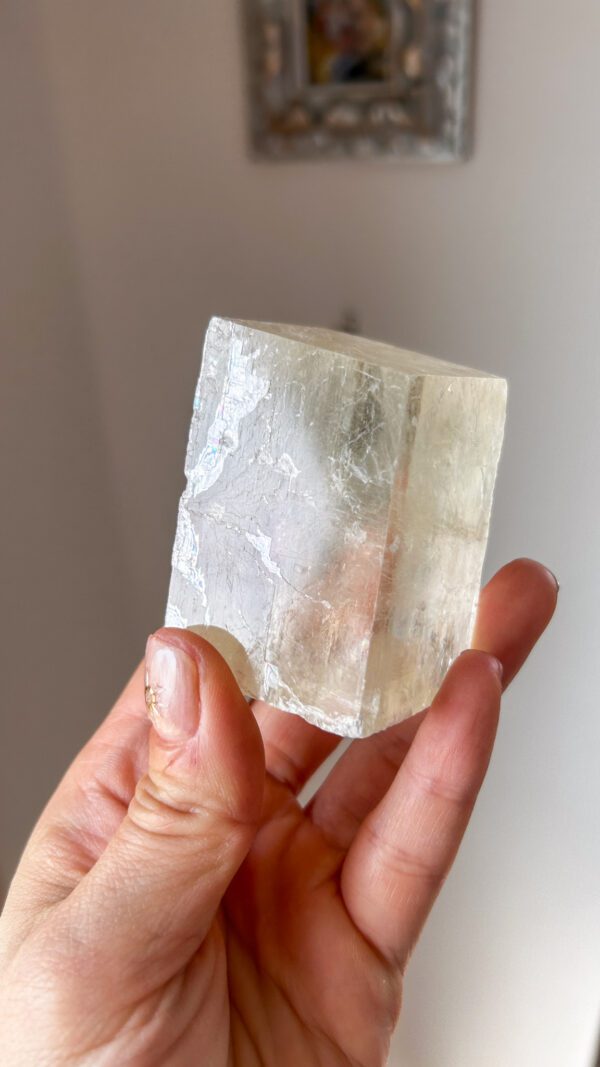 美しいイエローオプティカルカルサイト　Jelly crystal - 画像 (3)