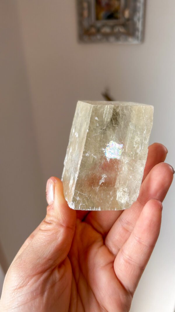 美しいイエローオプティカルカルサイト　Jelly crystal - 画像 (4)
