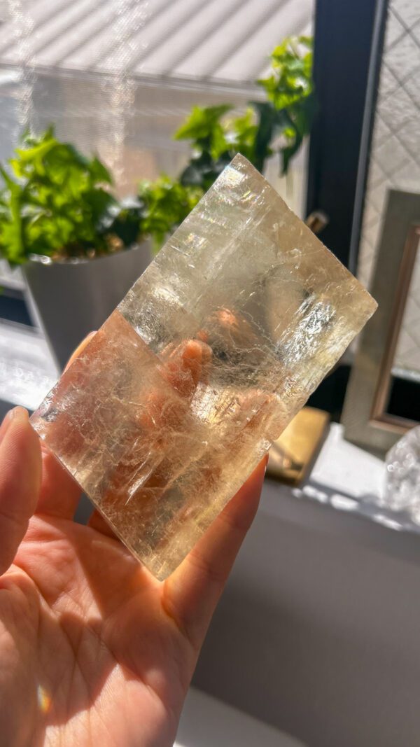 Big! 美しいイエローオプティカルカルサイト　Lemon jelly crystal - 画像 (4)