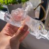 猫　水晶　天然石　カービング