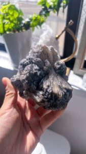 アポフィライト　ブラック　レア　ゼオライト　天然石　インド鉱物