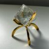 大きな淡色フローライト八面体　鉱物標本