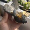 コレクションピース Black & Gold 桃源郷からきたトルマリンルチル・ヘマタイトヒマラヤ水晶  Velvet black - 画像 (4)