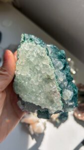 グリーンヒューランダイト　カルセドニー ゼオライト　天然石　沸石