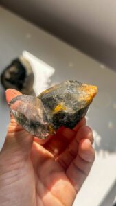 トルマリン　ルチル・ヘマタイト　ヒマラヤ水晶 パキスタン　水晶　ブラックマニハール