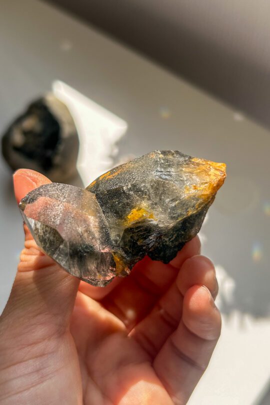 トルマリン　ルチル・ヘマタイト　ヒマラヤ水晶 パキスタン　水晶　ブラックマニハール