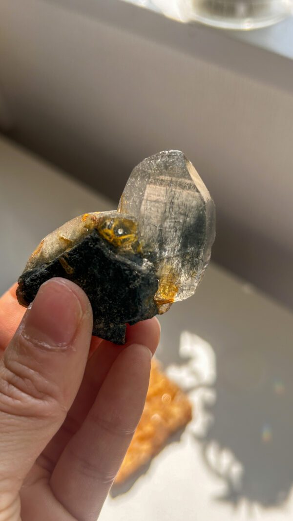 トルマリン　ルチル・ヘマタイト　ヒマラヤ水晶 パキスタン　水晶　ブラックマニハール