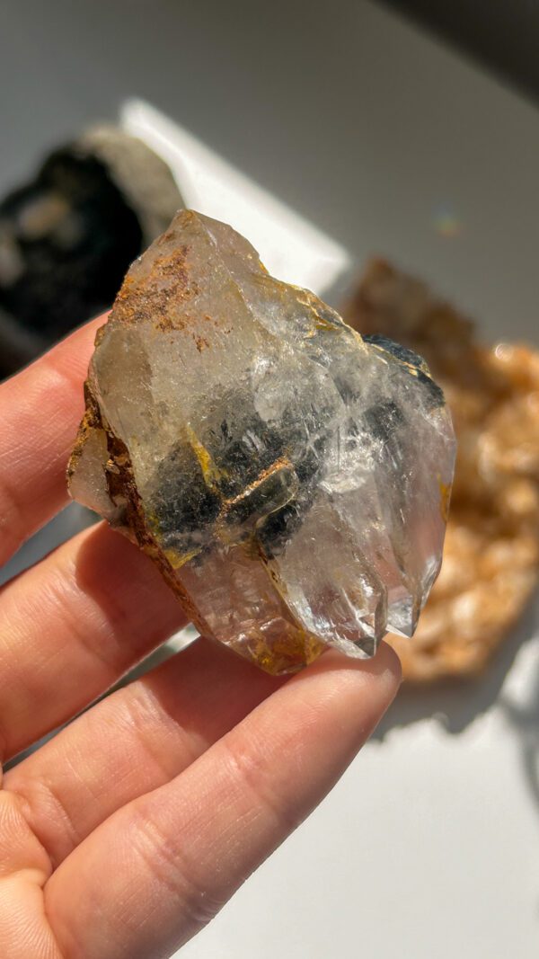 トリプル ダブルポイント ブラックトルマリン　ヒマラヤ水晶