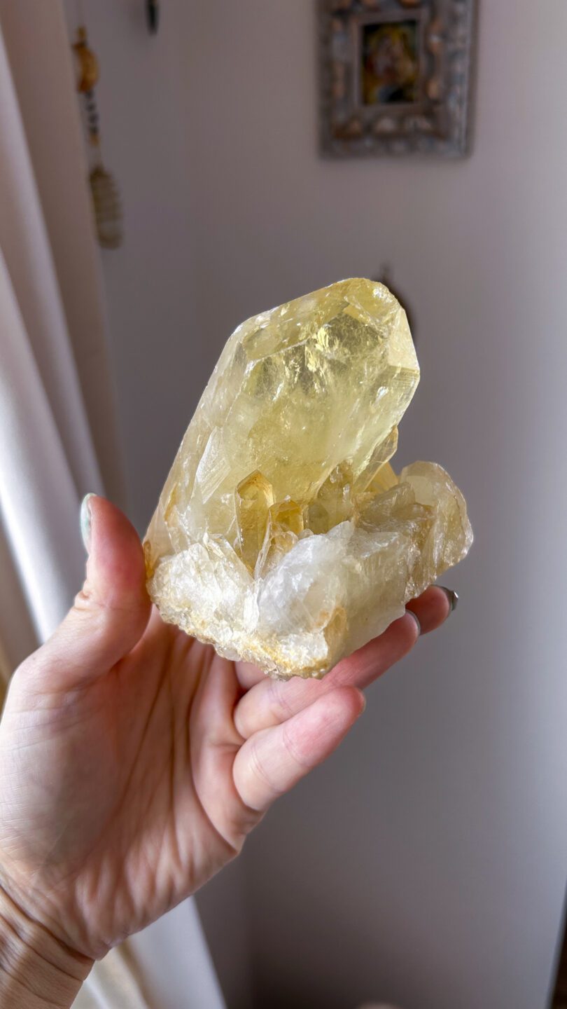 レモンクォーツ クラスター 激レア 天然石