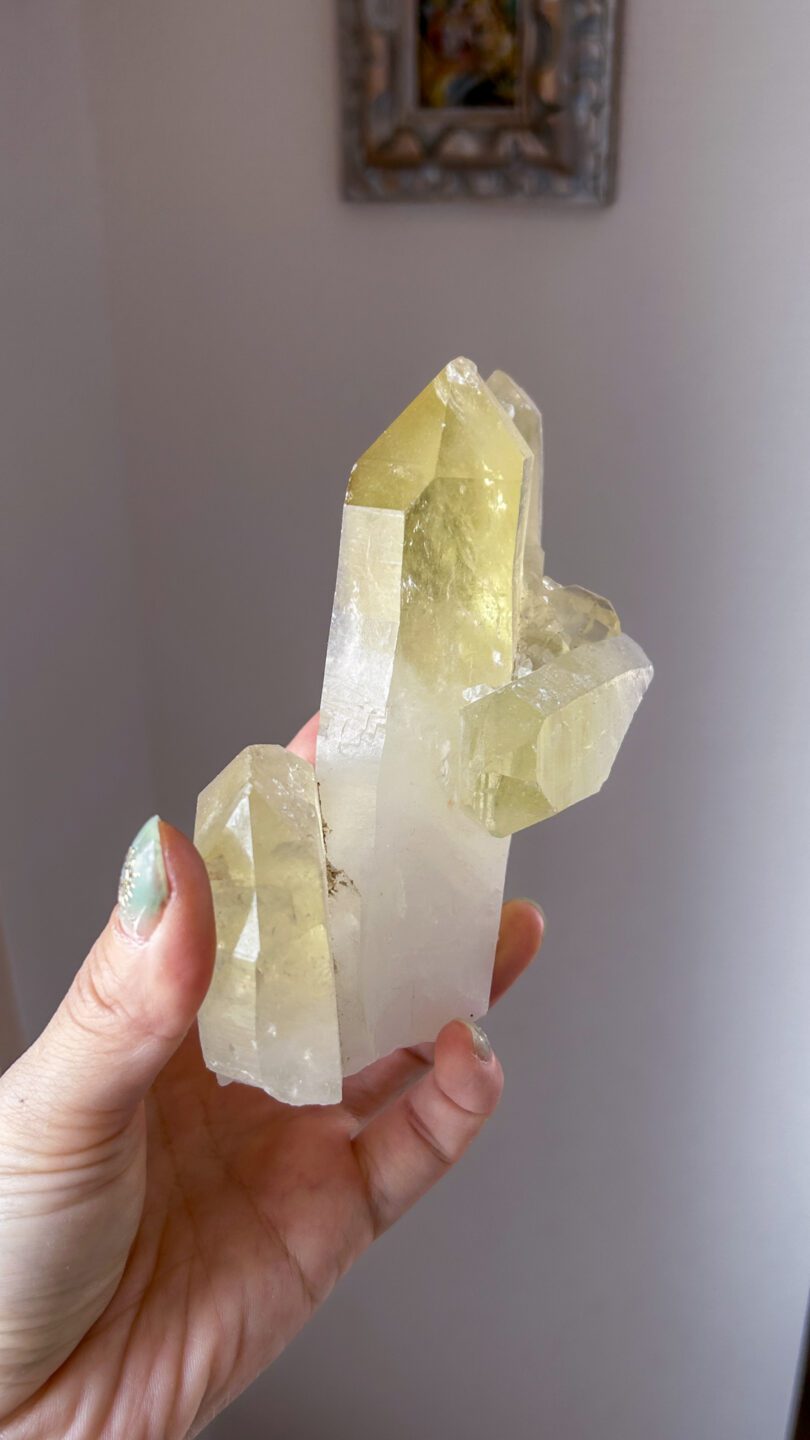 レモンクォーツ クラスター 激レア 天然石