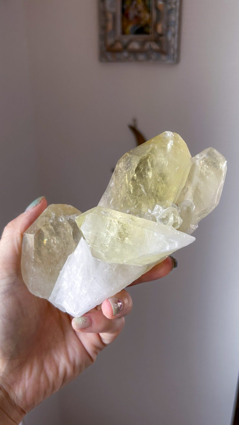 レモンクォーツ クラスター 激レア 天然石
