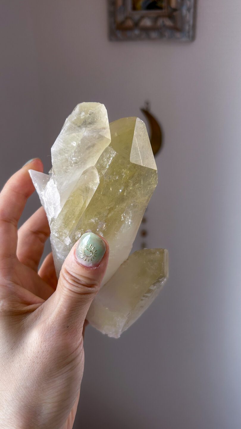 レモンクォーツ クラスター 激レア 天然石