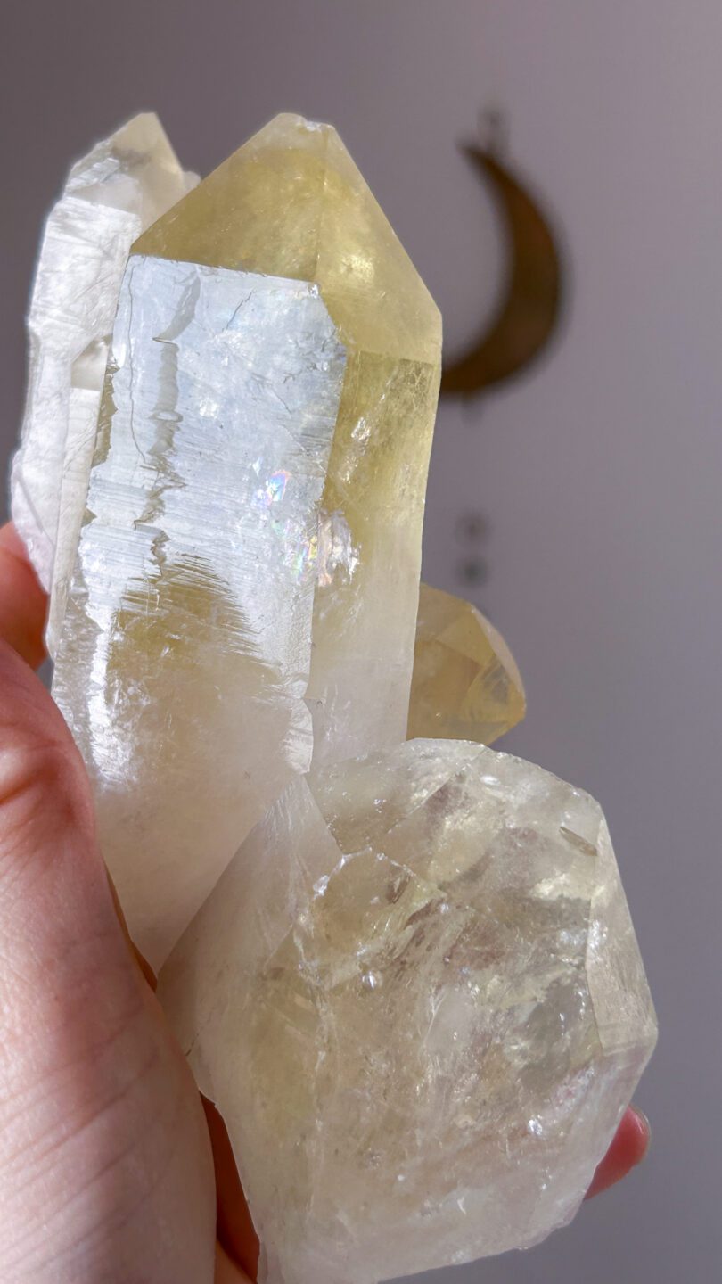 レモンクォーツ クラスター 激レア 天然石