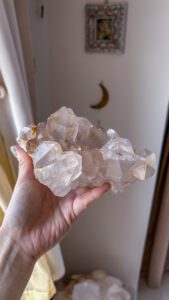 ヒマラヤ水晶　マニカラン　天然石　ピンク　パワーストーン　天然石　ブリハスパティ　ピンクマニカラン