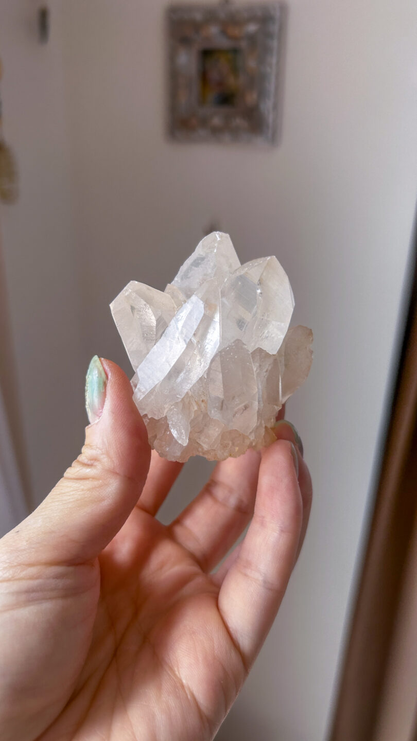 ヒマラヤ水晶 マニカラン 天然石 ピンク パワーストーン 天然石