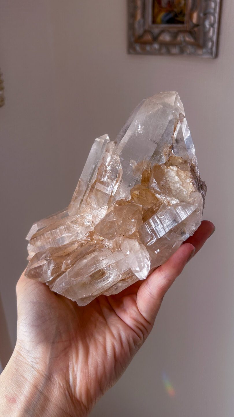 ヒマラヤ水晶 マニカラン 天然石 ピンク パワーストーン 天然石