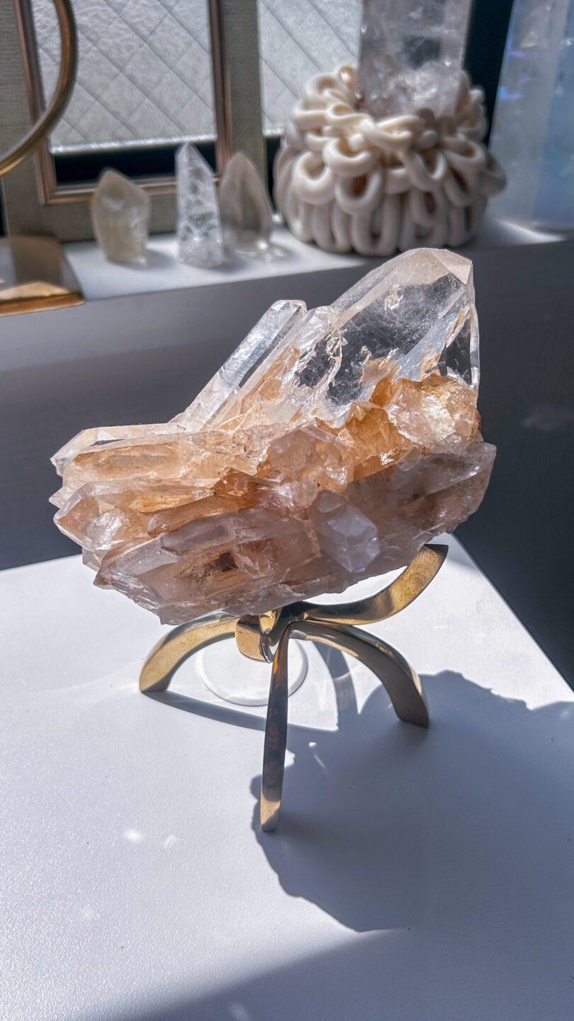 ヒマラヤ水晶 マニカラン 天然石 ピンク パワーストーン 天然石