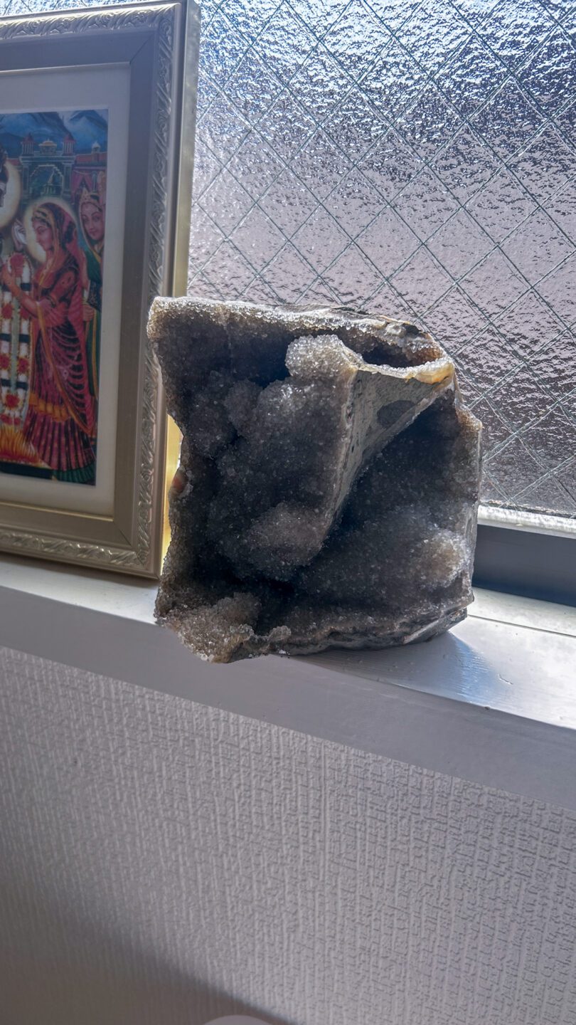 ブラックアメジスト インテリア 天然石 ジオード